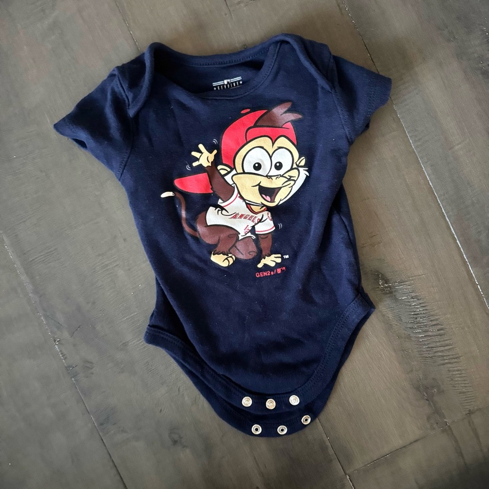 ⭐️5/$10⭐️ MLB | 3-6M Los Angeles Angels Mascot bodysuit